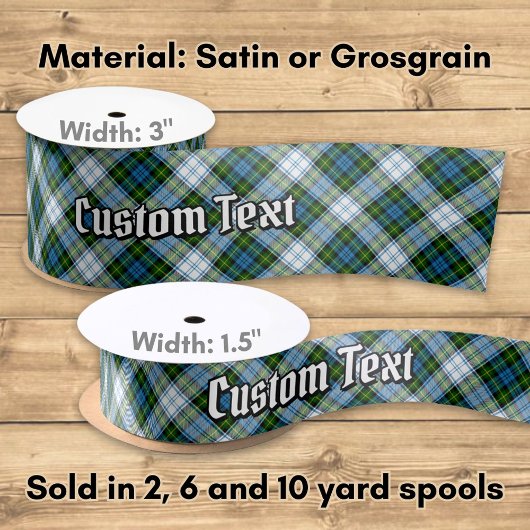 キャンベルドレスタータンチェック サテンリボン