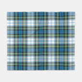 キャンベルドレス古代のプレイド フリースブランケット (正面(横))