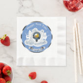 キャンベルパーソナライズされたクランバッジ冬 縁ありランチョンナプキン (インサイチュ)