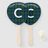 キャンベルプレイドモノグラム ハンドファン (正面&裏面)