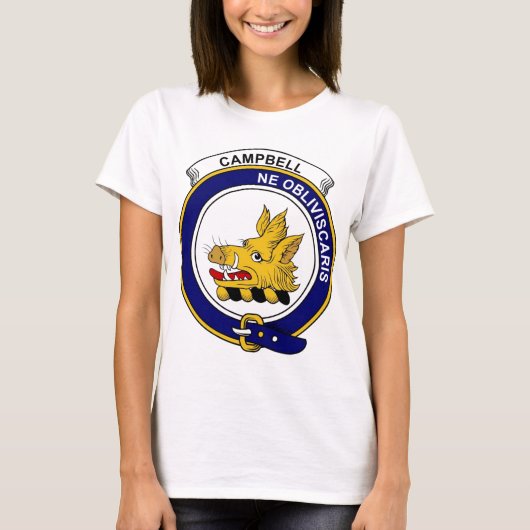 キャンベル一族は記章を付けます Tシャツ (正面)
