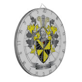 キャンベル家紋の紋章付き外衣 ダーツボード (正面左)