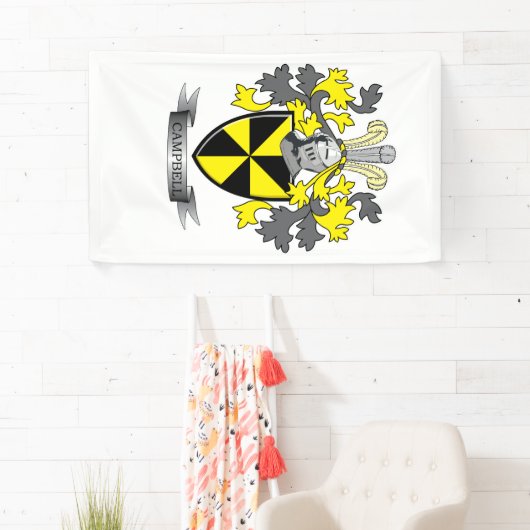 キャンベル家紋の紋章付き外衣 横断幕 (インサイチュ)