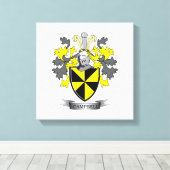 キャンベル家紋コートオブアームズ キャンバスプリント (インサイチュ (ウッドフロア))