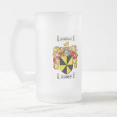 キャンベル家紋-キャンベル紋章付き外衣 フロストグラスビールジョッキ (左)