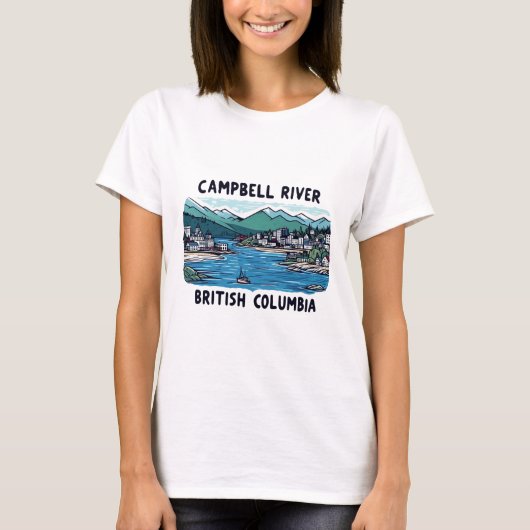 キャンベル川BCカナダ Tシャツ (正面)
