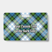 キャンベル・クレストオーバー・ドレス・タータン バッジ (裏面)