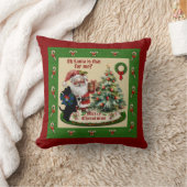 キャンベル&サンタパーソナライズされたクリスマス装飾用クッション クッション (ブランケット)