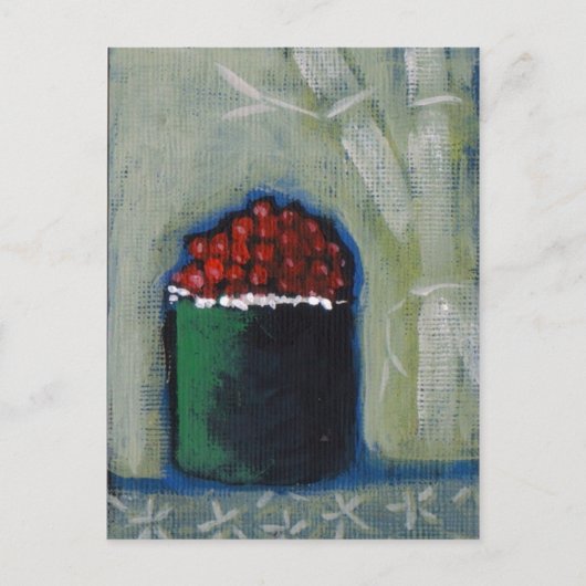 キャンベル・ジェーンによるとびこ寿司ポストカード ポストカード (正面)