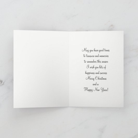 キャンベルArgyllによって風化させるタータンチェックのクリスマス シーズンカード (内部)