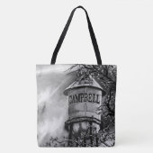 キャンベルCAウォータータワーブラッシュポリエステルトート トートバッグ (正面)