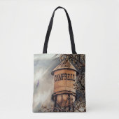 キャンベルCAウォータータワーブラッシュポリエステルトート トートバッグ (正面)