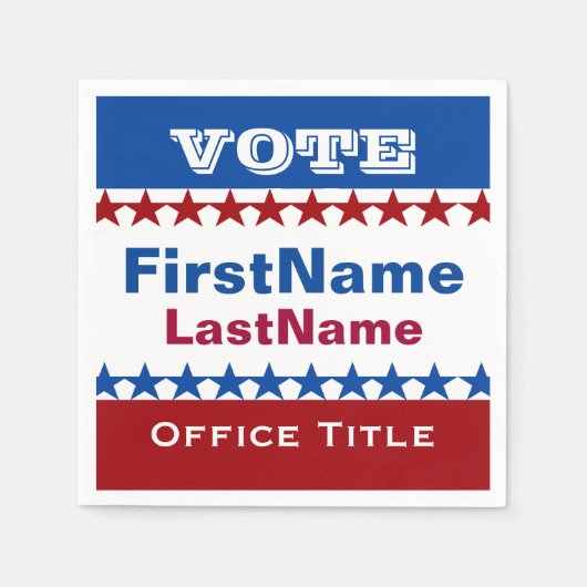 キャンペカスタムーンテンプレート スタンダードカクテルナプキン (正面)