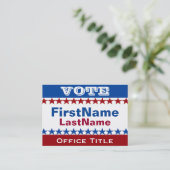 キャンペカスタムーンテンプレート 名刺 (スタンド正面)