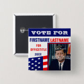 キャンペーカスタムンの写真ボタンテンプレート 缶バッジ (正面&裏面)