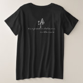 キャンペールヴァンズニューマンションズYG Irid. プラスサイズTシャツ (デザイン裏面)
