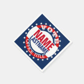 キャンペーンのカスタムテンプレート スタンダードカクテルナプキン (角)