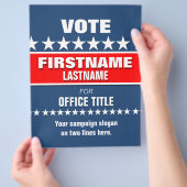 キャンペーンのカスタムテンプレート チラシ (手)