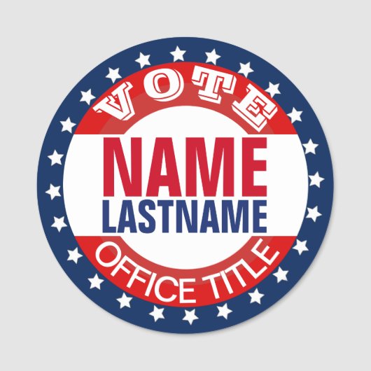 キャンペーンのカスタムテンプレート 名札 (正面)