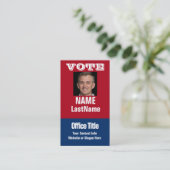 キャンペーンの政治テンプレート名刺 名刺 (スタンド正面)