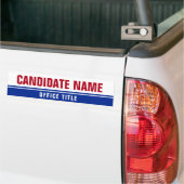 キャンペーンを行う バンパーステッカー (トラック上)