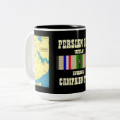 キャンペーンスターペルシャ湾戦争退役軍人 ツートーンマグカップ (正面左)