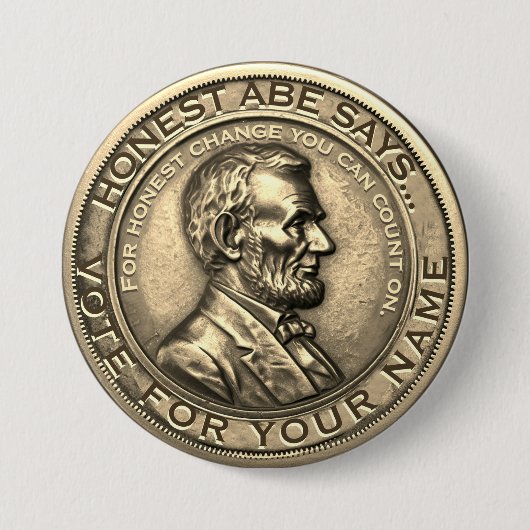 キャンペーンテンプレートおもしろい記憶可能 缶バッジ (正面)