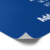 キャンペーンフォト(曲線タイプ) -赤白青 ポスター (角)