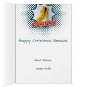 キャンペーンブルーキャンドルメリークリスマスカード (内側 (右))