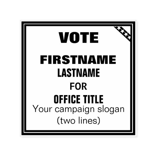 キャンペーン用のカスタマイズ可能なスタンプ セルフインキングスタンプ (デザイン)