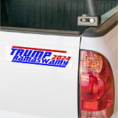 キャンペーン2024トランプ大統領VIVEK RAMASWAMY投票 バンパーステッカー (トラック上)