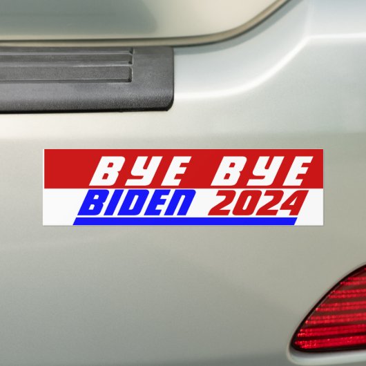 キャンペーン2024 Bye Bye President Joe 救 America USA  バンパーステッカー (車上)