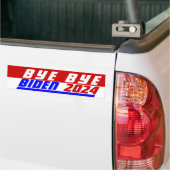 キャンペーン2024 Bye Bye President Joe 救 America USA  バンパーステッカー (トラック上)