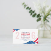 キャンペー連絡ン情報投票者のアウトリーチ 名刺 (スタンド正面)