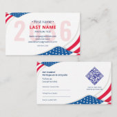 キャンペー連絡ン情報投票者のアウトリーチ 名刺 (正面/裏面)