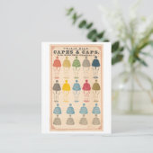 キャンペ大統領のーンキャップとキャップ広告 ポストカード (スタンド正面)