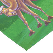 キャンメルクリスマスオングリーン ショートテーブルランナー (コーナー)