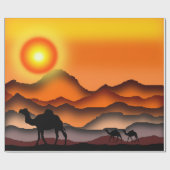 キャンメルズアットサンセットデザートラッピング紙 ラッピングペーパー (フラット)