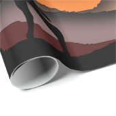 キャンメルズアットサンセットデザートラッピング紙 ラッピングペーパー (ロールコーナー)