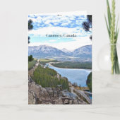 キャンモア、カナダ風景写真 カード (正面)