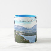 キャンモア、カナダ風景写真 マグカップ (中央)