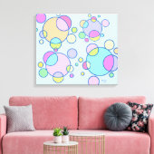 キャンモダンバス上の宇宙 キャンバスプリント (インサイチュ (リビング))