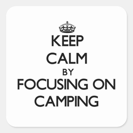 キャン保プに集中して落ち着く スクエアシール (正面)