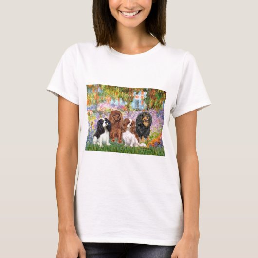 キャヴァリアーズ (4) - モネの庭園にて Tシャツ (正面)