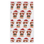 キャヴォードルドッグがクリスマススターを育てる スモールペーパーバッグ (裏面)