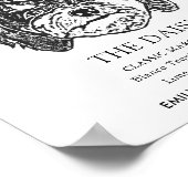 キャヴォードル結婚ドッグの特徴的なドリンク看板 ポスター (角)