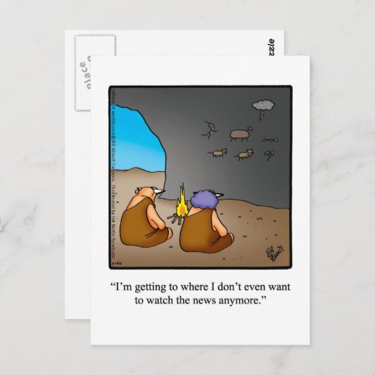 キャヴマンおもしろいニューユーモアのはがき ポストカード (正面/裏面)