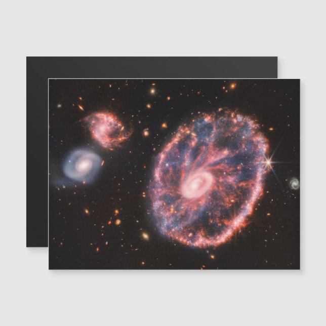 キャートホイール銀河系、ジェームズウェッブ宇宙望遠鏡 (正面/裏面)