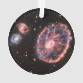 キャートホイール銀河系、ジェームズウェッブ宇宙望遠鏡 オーナメント (裏面)