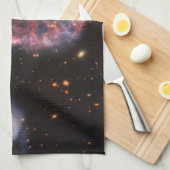 キャートホイール銀河系、ジェームズウェッブ宇宙望遠鏡 キッチンタオル (四つ折り)